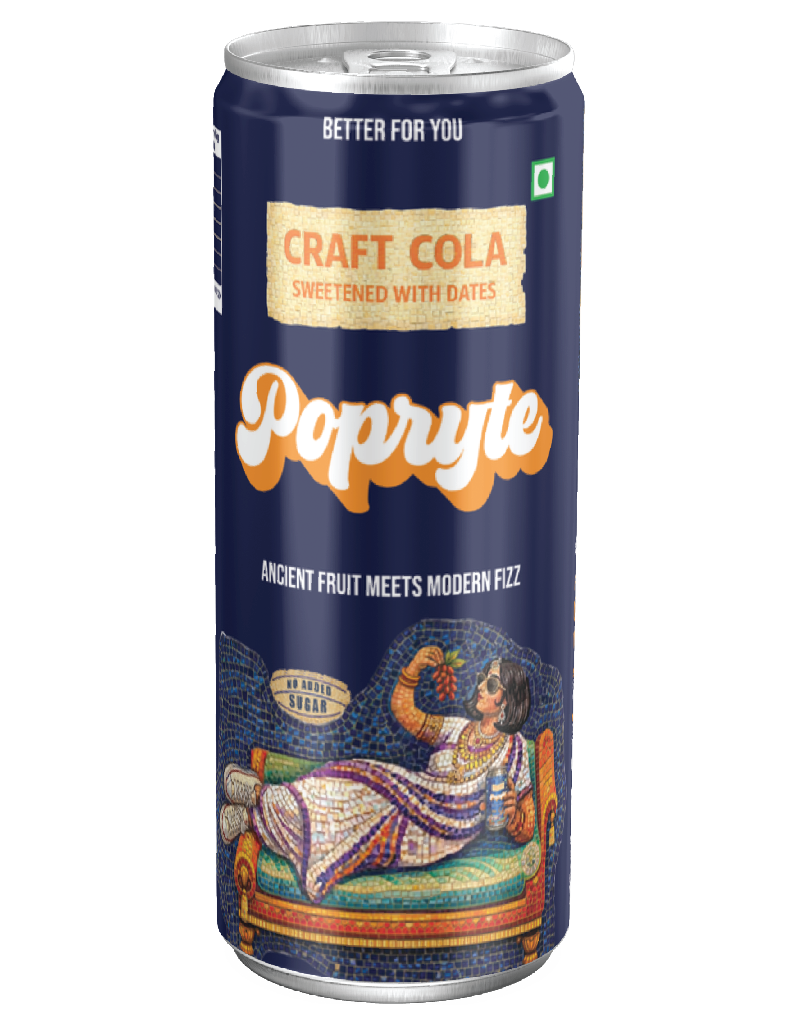 Compact product display of clean label Popryte craft cola India