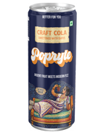 Popryte premium craft cola India sleek can design made with real dates